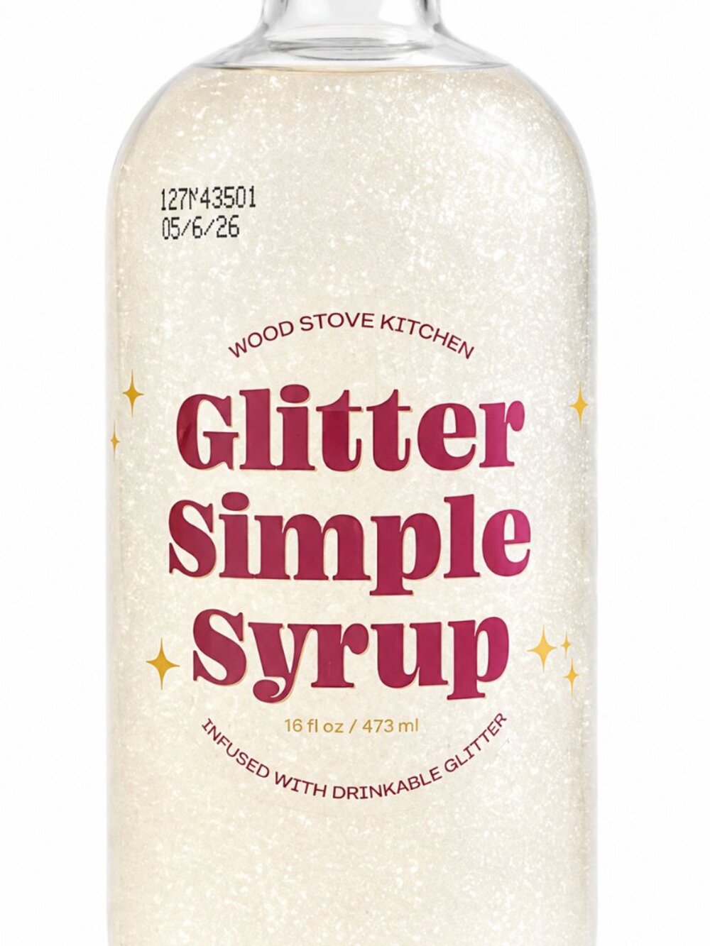 Wood Stove Kitchen SparkleMix Glitter Simple Syrup